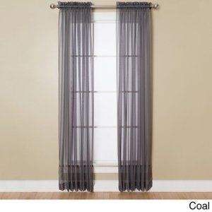 Miller Curtains Angelica Volie 59" x 108" Panel Coal